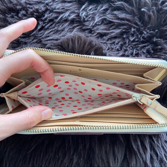 kate spade | cream full zip wallet - Picture 5 of 11